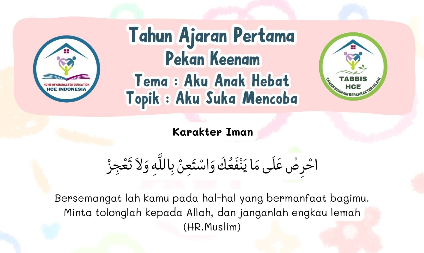 Terlindungi: IBBB Pekan 6 | Semester 1 – Aku Suka Mencoba