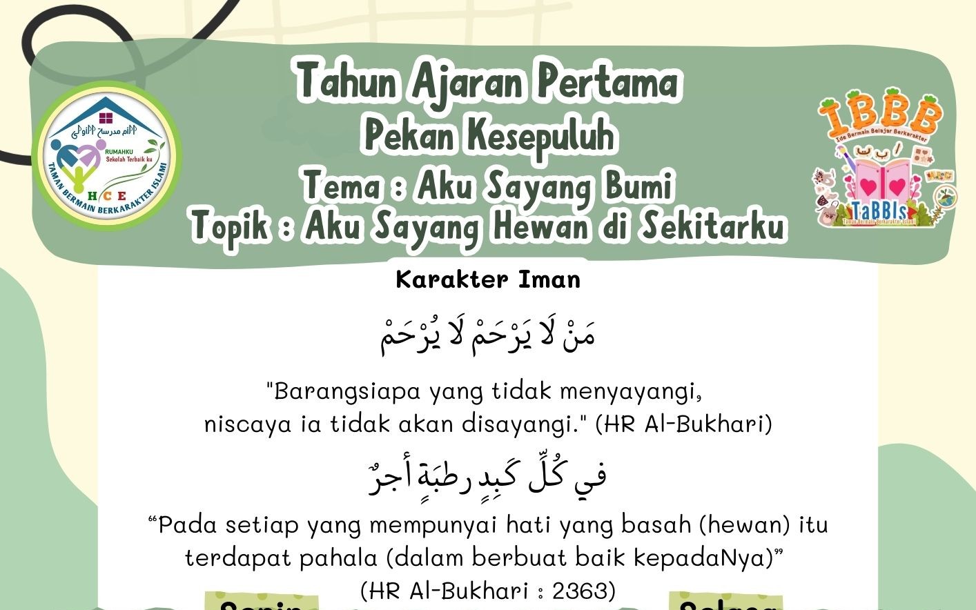 Terlindungi: IBBB Pekan 10 | Semester 1 – Aku Sayang Hewan di Sekitarku