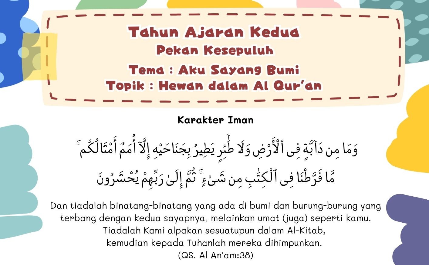 Terlindungi: IBBB Pekan 10 | Semester 3 – Hewan dalam Al Qur’an