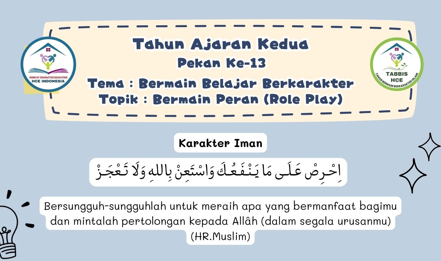 Terlindungi: IBBB Pekan 13 | Semester 3 – Bermain Peran (Role Play)