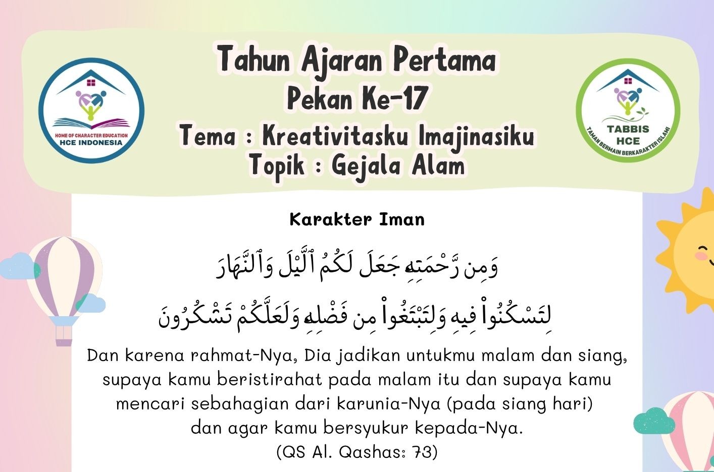 Terlindungi: IBBB Pekan 17 | Semester 1 – Gejala Alam