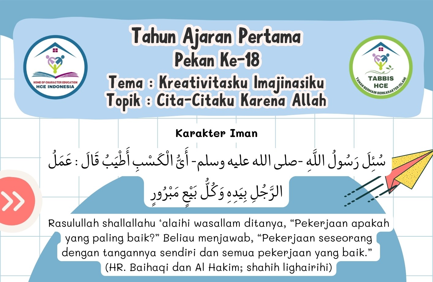 Terlindungi: IBBB Pekan 18 | Semester 1 – Cita-Citaku Karena Allah