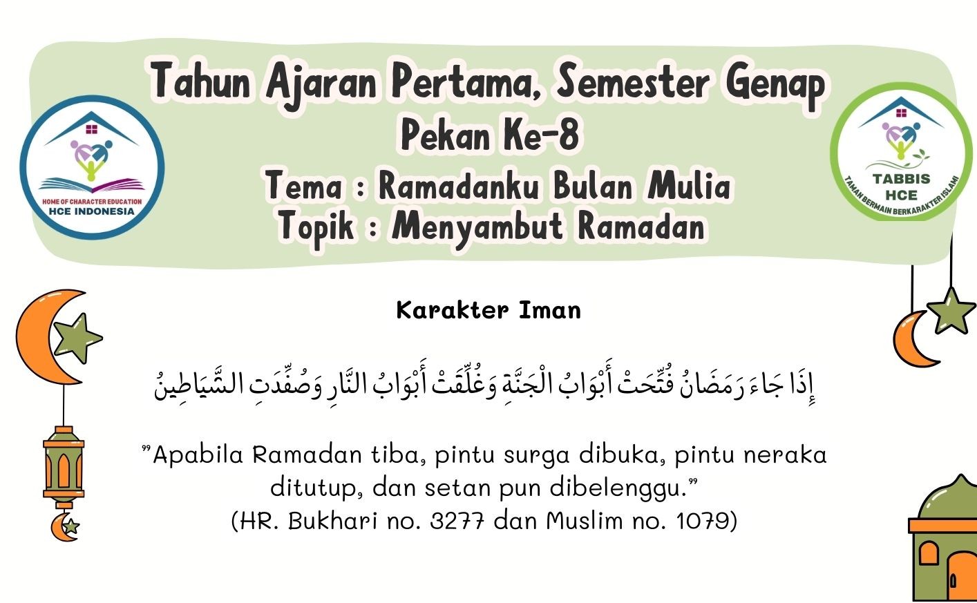 Terlindungi: IBBB Pekan 7 | Semester 2 – Menyambut Ramadan