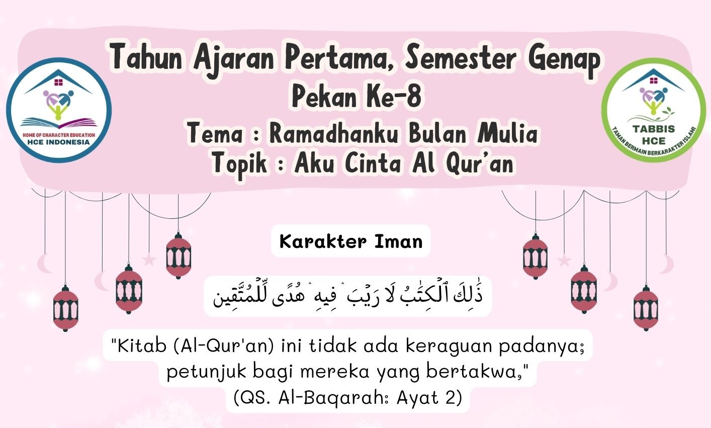Terlindungi: IBBB Pekan 8 | Semester 2 – Aku Cinta Al Qur’an