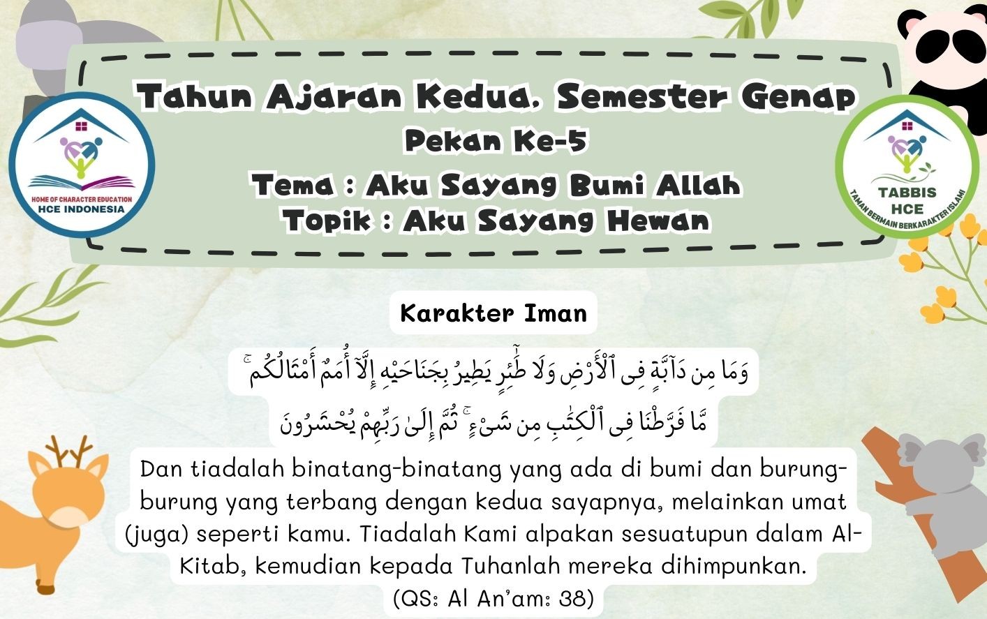 Terlindungi: IBBB Pekan 5 | Semester 4 – Aku Sayang Hewan