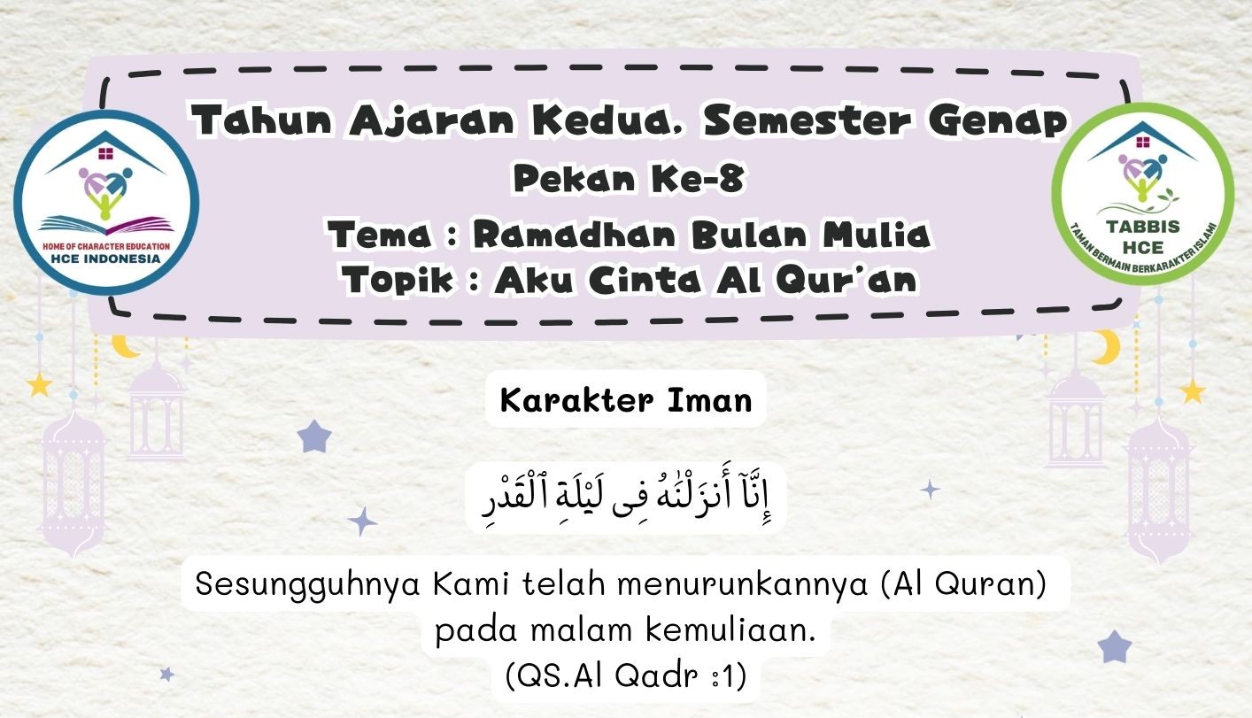 Terlindungi: IBBB Pekan 8 | Semester 4 – Aku Cinta Al Qur’an