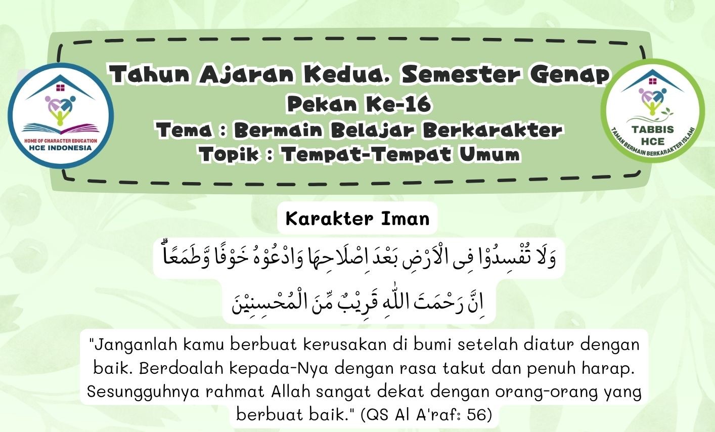 Terlindungi: IBBB Pekan 16 | Semester 4 – Tempat – Tempat Umum