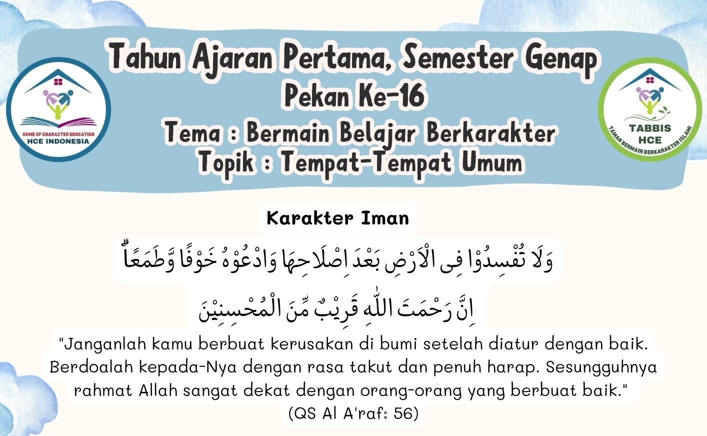Terlindungi: IBBB Pekan 16 | Semester 2 – Tempat – Tempat Umum