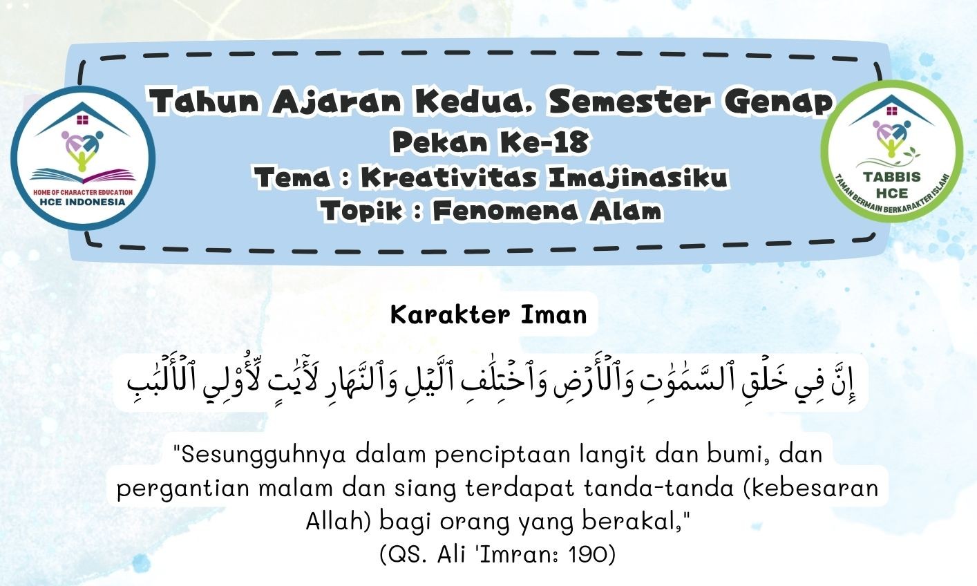 Terlindungi: IBBB Pekan 18 | Semester 4 – Fenomena Alam