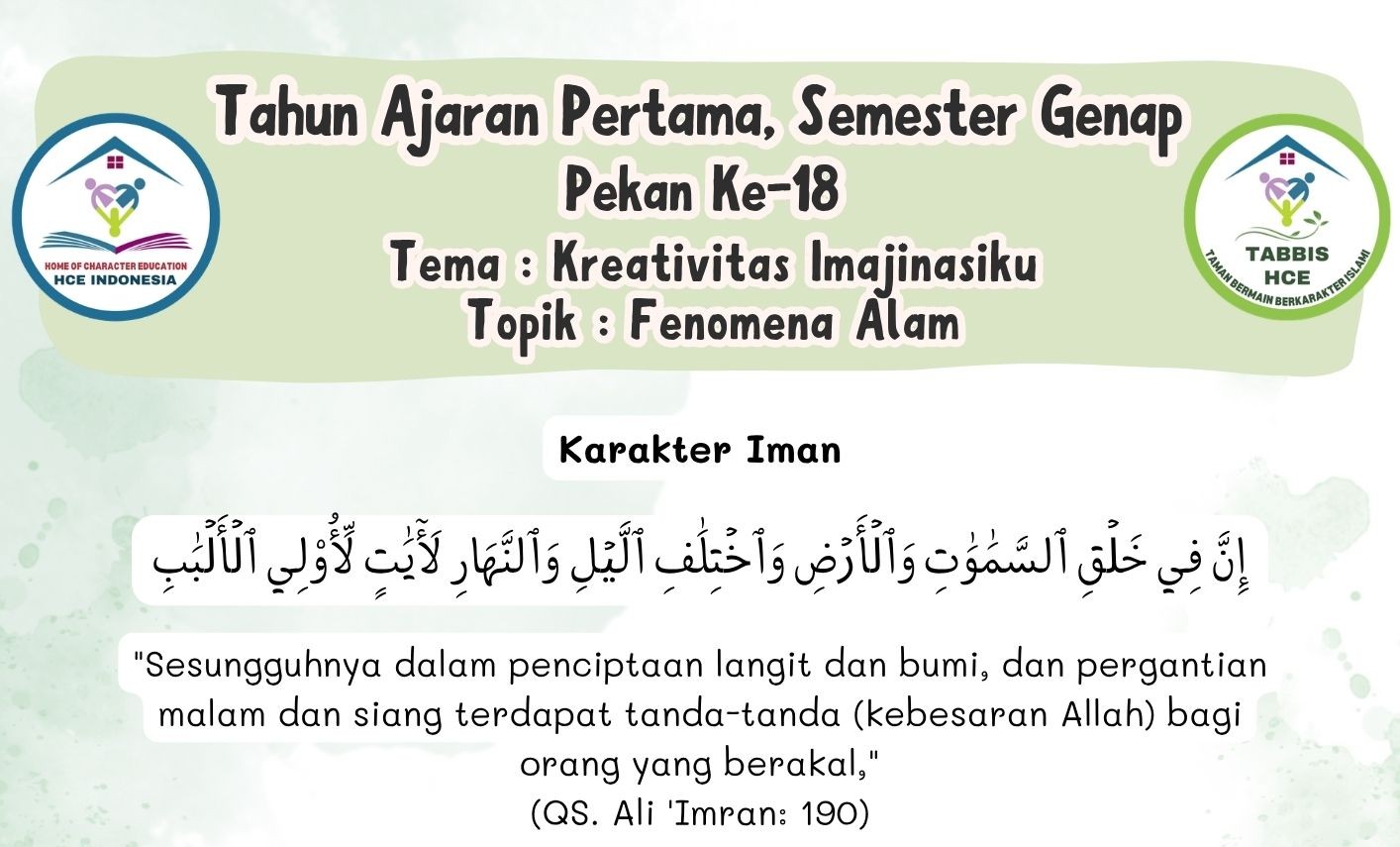Terlindungi: IBBB Pekan 18 | Semester 2 – Fenomena Alam